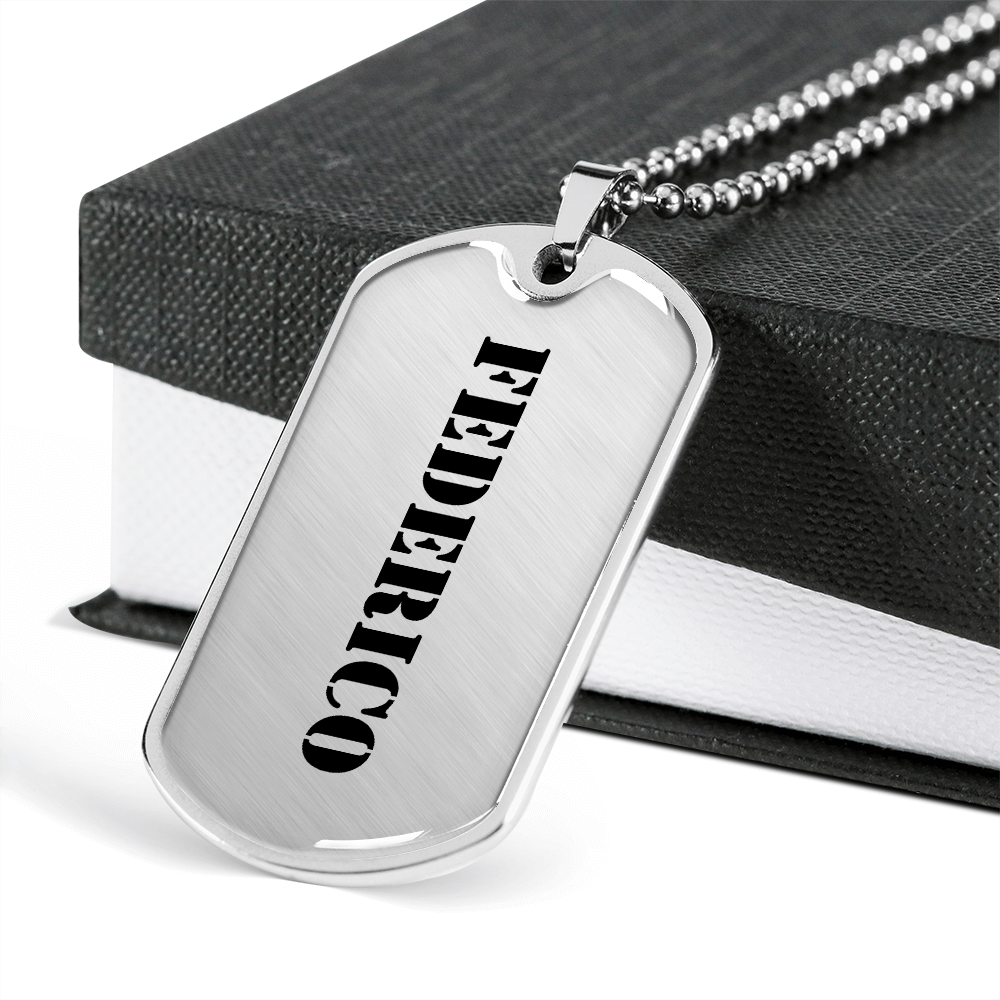 Federico - Luxury Dog Tag Necklace