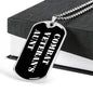 Combat Veteran's Aunt v3 - Luxury Dog Tag Necklace