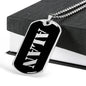 Alan v3 - Luxury Dog Tag Necklace