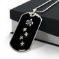 Mama Turtle With 4 Hatchlings v2 - Luxury Dog Tag Necklace