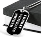 Combat Veteran's Mother v3 - Luxury Dog Tag Necklace