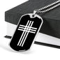 Stylized Cross v2 - Luxury Dog Tag Necklace