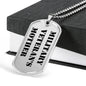 Military Veteran's Mother - Luxury Dog Tag Necklace