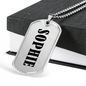 Sophie v01 - Luxury Dog Tag Necklace