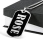 Rose v01s - Luxury Dog Tag Necklace