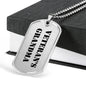 Veteran's Grandma - Luxury Dog Tag Necklace