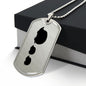 Mama Hedgehog With 2 Hoglets - Luxury Dog Tag Necklace