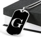 Initial G v2a - Luxury Dog Tag Necklace