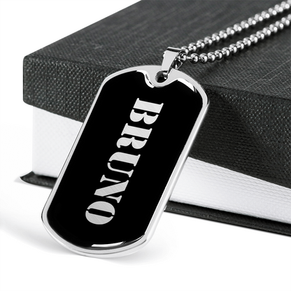 Bruno v2 - Luxury Dog Tag Necklace