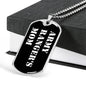 Army Ranger's Mom v3 - Luxury Dog Tag Necklace