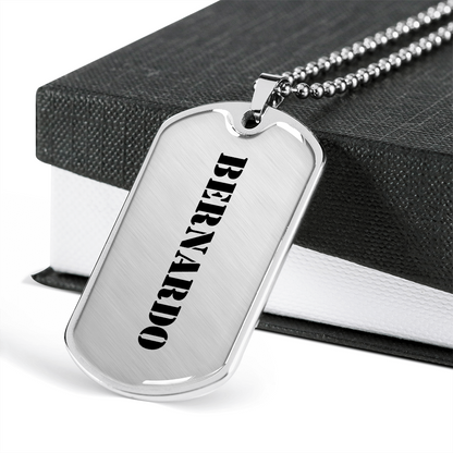 Bernardo - Luxury Dog Tag Necklace