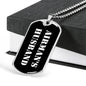 Airman's Husband v3 - Luxury Dog Tag Necklace