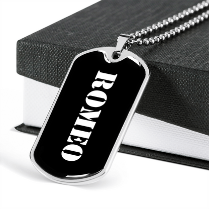 Romeo v3 - Luxury Dog Tag Necklace