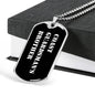 Coast Guardsman's Brother v3 - Luxury Dog Tag Necklace
