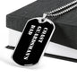 Coast Guardsman's Dad v3 - Luxury Dog Tag Necklace