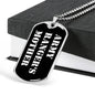 Army Ranger's Mother v3 - Luxury Dog Tag Necklace
