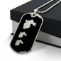 Mama Rabbit With 2 Kittens v2 - Luxury Dog Tag Necklace