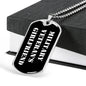 Military Veteran's Girlfriend v3 - Luxury Dog Tag Necklace