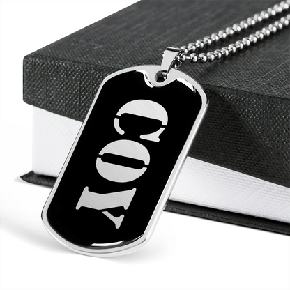 Coy v2 - Luxury Dog Tag Necklace
