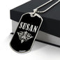 Susan v02a - Luxury Dog Tag Necklace