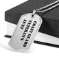 Coast Guard Veteran's Aunt - Luxury Dog Tag Necklace