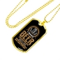 Beer Superpower - 18k Gold Finished Luxury Dog Tag Necklace