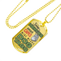 Some Heroes Wear Capes - 18k Gold Finished Luxury Dog Tag Necklace