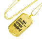 German Shepherd - 18k Gold Finished Luxury Dog Tag Necklace
