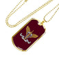 Ukrainian Air Assault Forces - 18k Gold Finished Luxury Dog Tag Necklace
