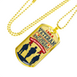 I Am A Veteran - 18k Gold Finished Luxury Dog Tag Necklace