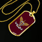 Ukrainian Air Assault Forces - 18k Gold Finished Luxury Dog Tag Necklace