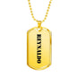 Reynaldo - 18k Gold Finished Luxury Dog Tag Necklace