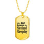 Shetland Sheepdog - 18k Gold Finished Luxury Dog Tag Necklace
