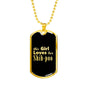 Shih-poo v2 - 18k Gold Finished Luxury Dog Tag Necklace