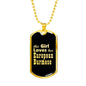 European Burmese v2 - 18k Gold Finished Luxury Dog Tag Necklace