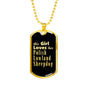 Polish Lowland Sheepdog v2 - 18k Gold Finished Luxury Dog Tag Necklace