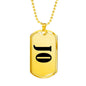 Jo v01 - 18k Gold Finished Luxury Dog Tag Necklace