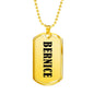 Bernice v01 - 18k Gold Finished Luxury Dog Tag Necklace