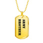Army Brother - 18k Gold Finished Luxury Dog Tag Necklace