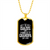 Only The Best Dads Get Promoted To Grandpa 2018 - 18k Gold Finished Luxury Dog Tag Necklace