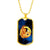 Zodiac Sign Capricorn - 18k Gold Finished Luxury Dog Tag Necklace