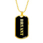 Bryant v2 - 18k Gold Finished Luxury Dog Tag Necklace