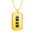 Adam - 18k Gold Finished Luxury Dog Tag Necklace