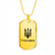 Hutsulshchyna - 18k Gold Finished Luxury Dog Tag Necklace