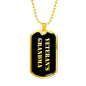 Veteran's Grandma v2 - 18k Gold Finished Luxury Dog Tag Necklace