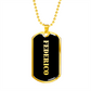 Federico v2 - 18k Gold Finished Luxury Dog Tag Necklace