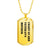Coast Guard Veteran's Mother - 18k Gold Finished Luxury Dog Tag Necklace