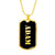 Adam v2 - 18k Gold Finished Luxury Dog Tag Necklace