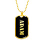 Adam v2 - 18k Gold Finished Luxury Dog Tag Necklace