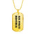 Air Force Brother - 18k Gold Finished Luxury Dog Tag Necklace